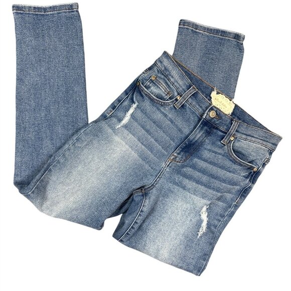 Altar'd State High Rise Distressed Sally Jeans in Light Wash Size 26/3 - Picture 2 of 6